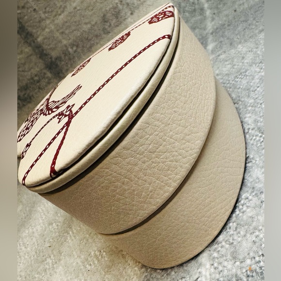 Authentic Pandora Heart Shaped Pink Leather Jewelry Box - Picture 4 of 11